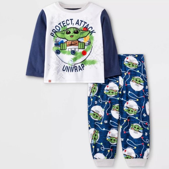Toddler Boys LEGO Star Wars The Mandalorian Baby Yoda Pajama Set Size 2T  NWT - Picture 1 of 3
